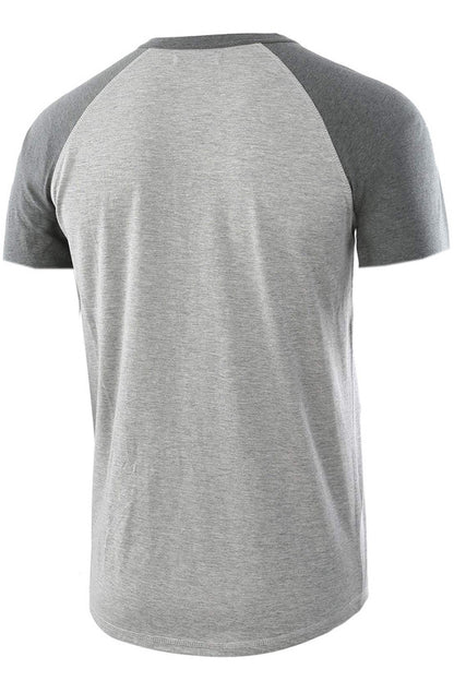 Mens Casual Loose Short Sleeve Henley Shirts