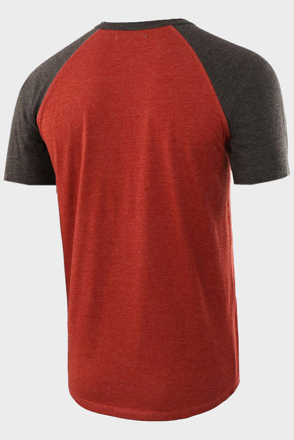 Mens Casual Loose Short Sleeve Henley Shirts