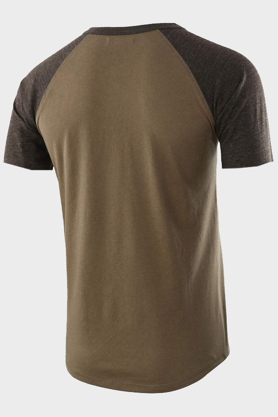 Mens Casual Loose Short Sleeve Henley Shirts