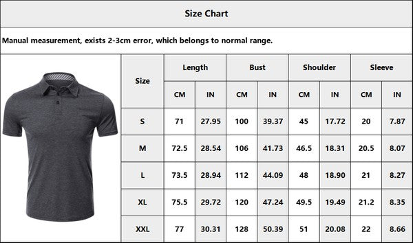 Men's Solid Color Short Sleeve Polo Shirts