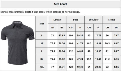 Men's Solid Color Short Sleeve Polo Shirts