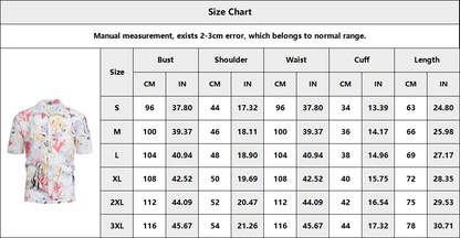 Mens Short Sleeve Underwater Pattern Hawaiian Shirts