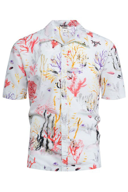 Mens Short Sleeve Underwater Pattern Hawaiian Shirts