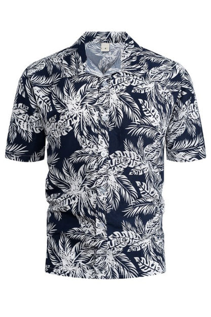 Men's Beach Printed Quick Drying Short Sleeved Shirts