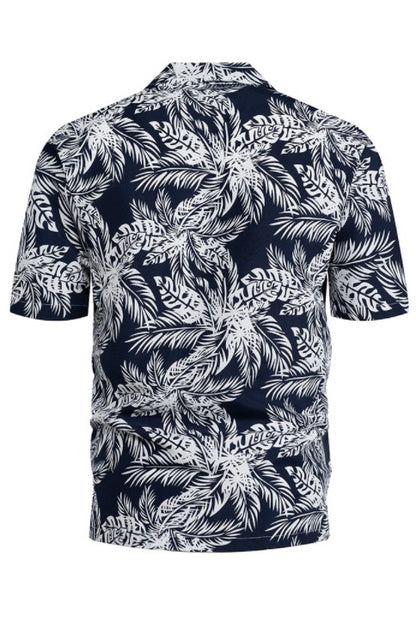 Men's Beach Printed Quick Drying Short Sleeved Shirts