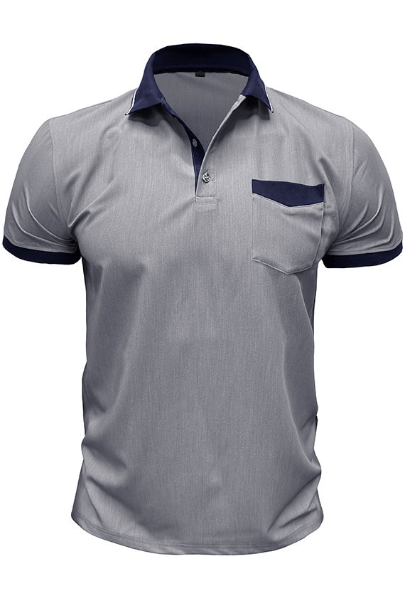 Men's Short Sleeved Lapel Slim Fit Polo Shirts