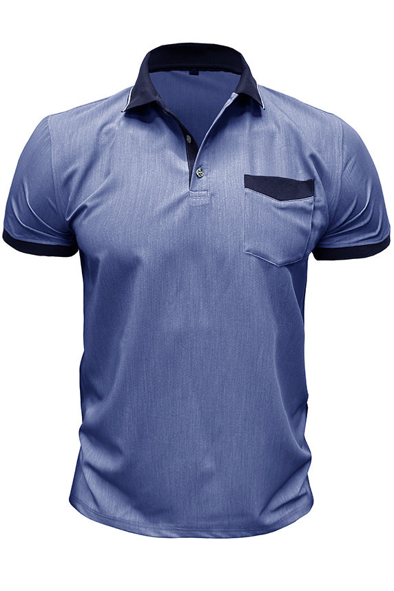 Men's Short Sleeved Lapel Slim Fit Polo Shirts