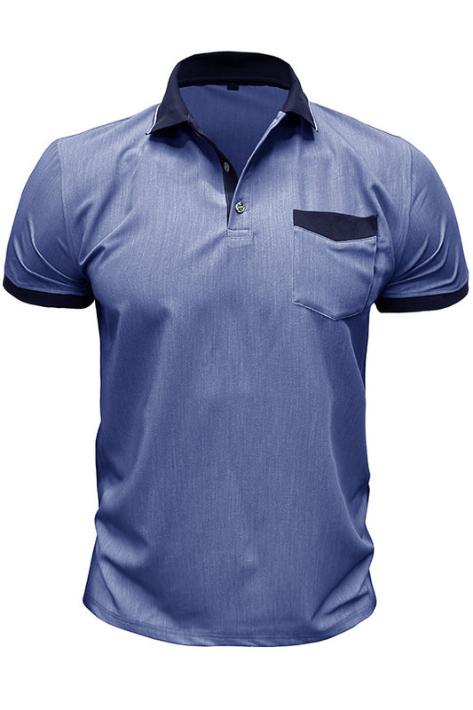 Men's Short Sleeved Lapel Slim Fit Polo Shirts