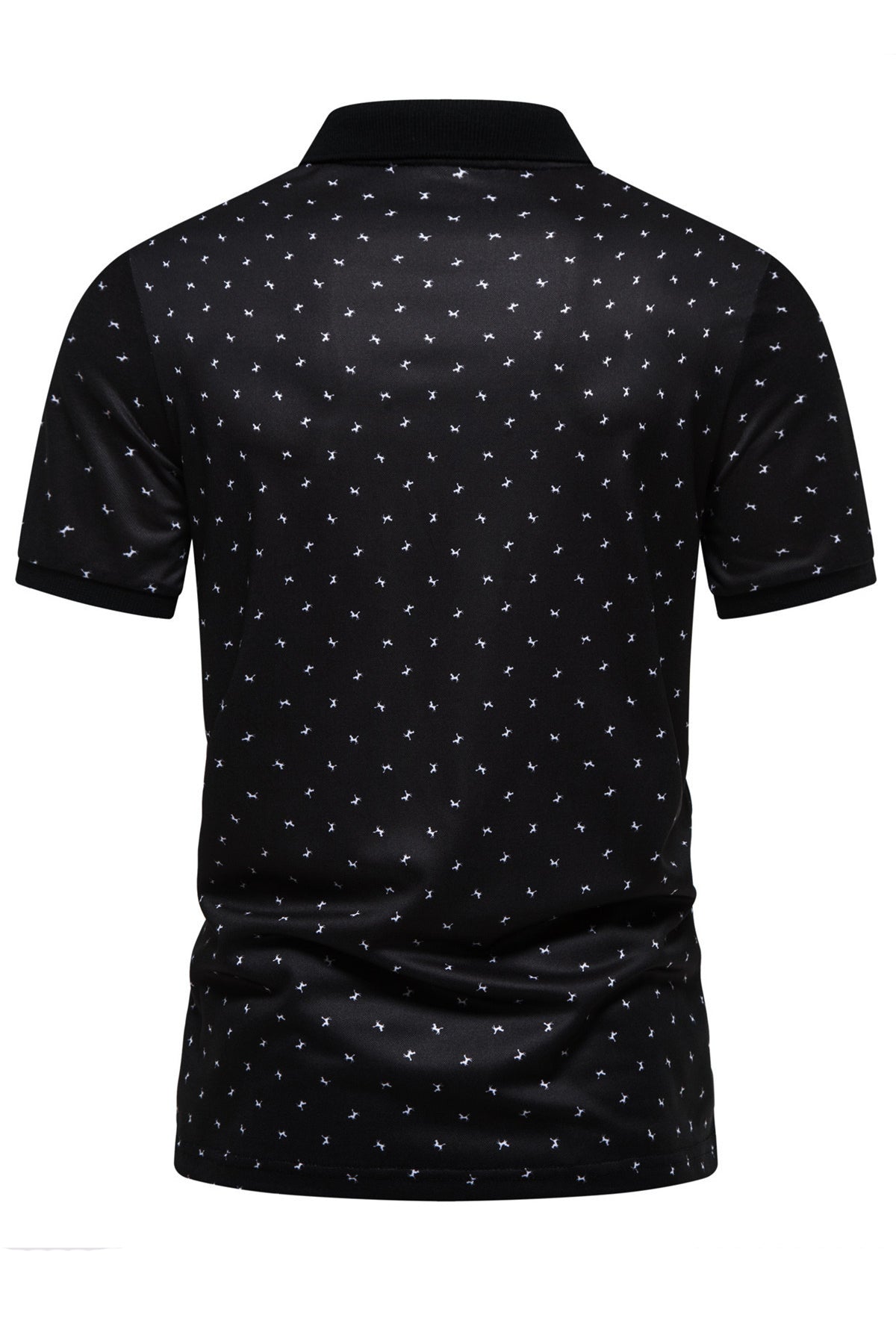 Men's Printed Lapel Short Sleeved Polo Shirts