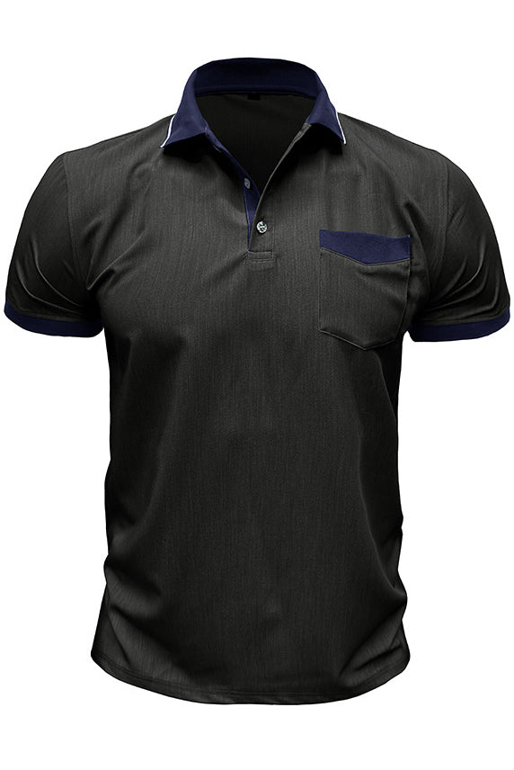 Men's Short Sleeved Lapel Slim Fit Polo Shirts