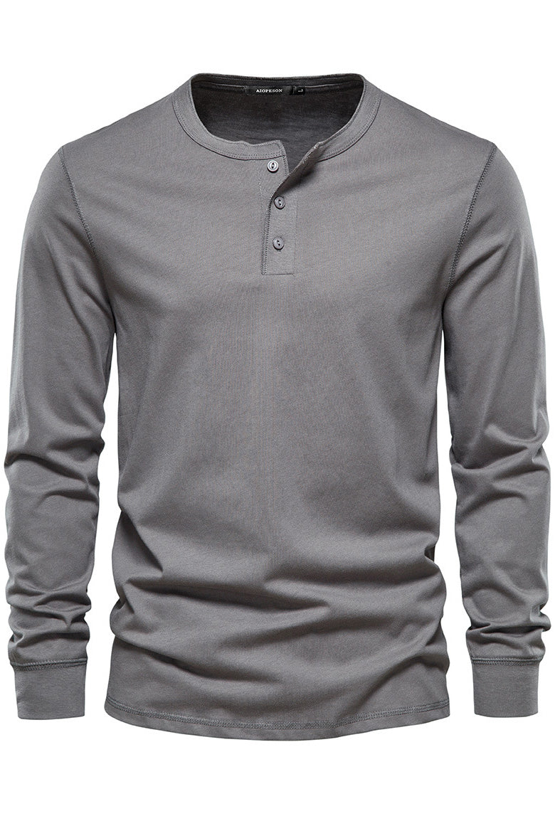 Men's Casual Round Neck Long Sleeve Sports Shirts