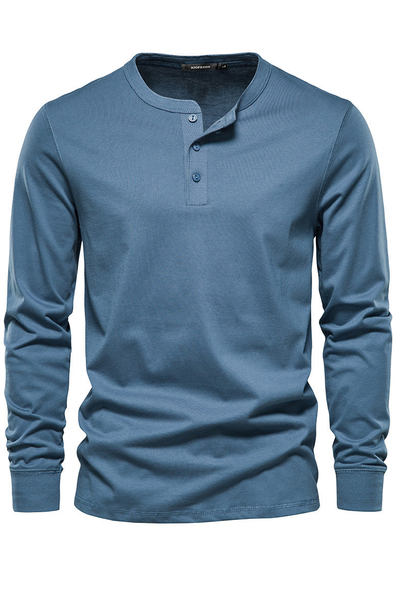 Men's Casual Round Neck Long Sleeve Sports Shirts