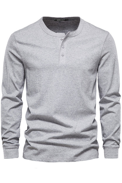 Men's Casual Round Neck Long Sleeve Sports Shirts