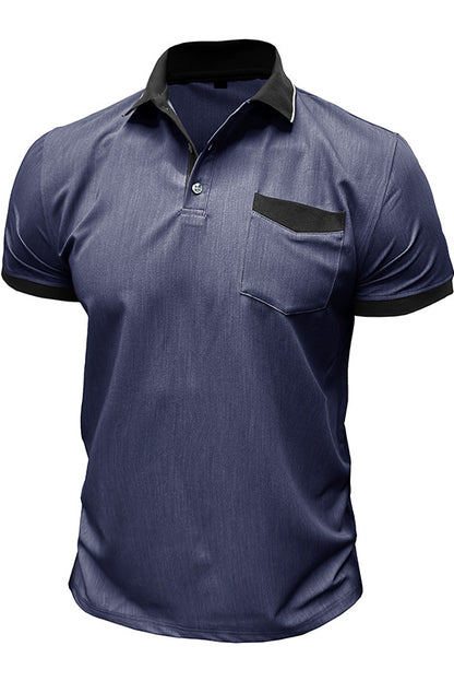 Men's Short Sleeved Lapel Slim Fit Polo Shirts