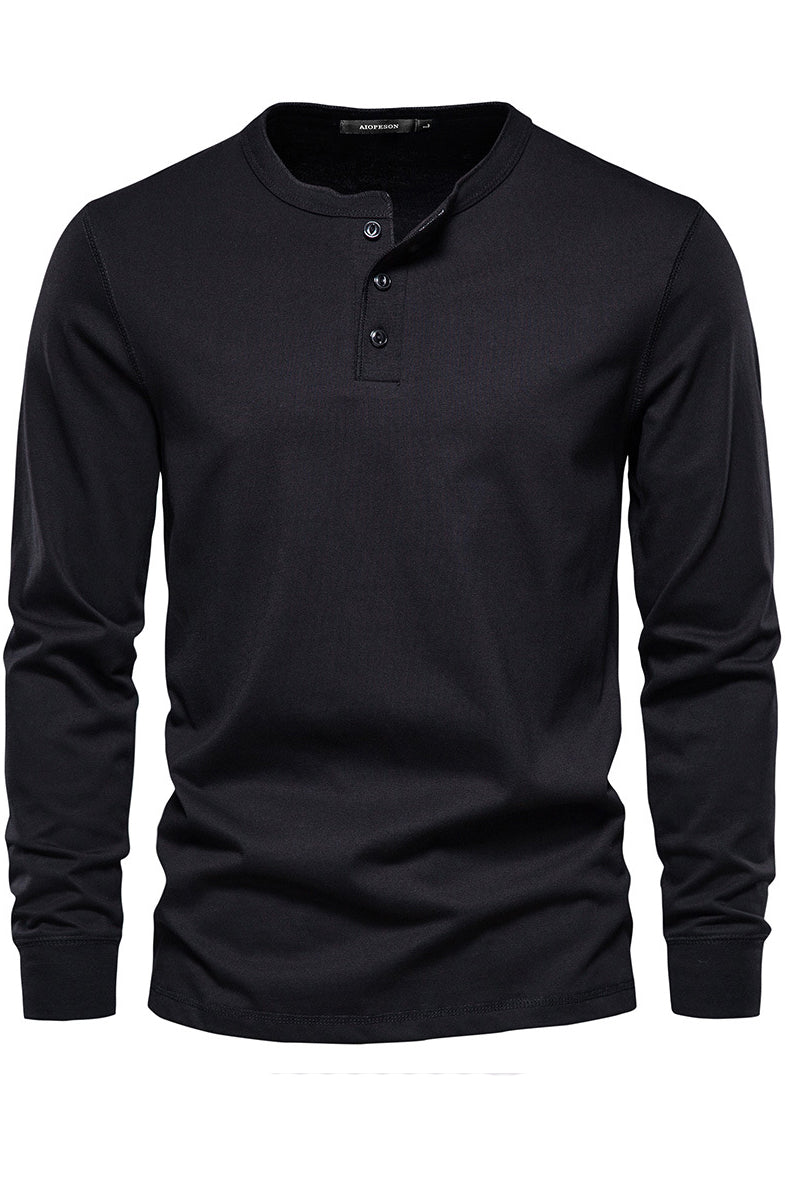 Men's Casual Round Neck Long Sleeve Sports Shirts