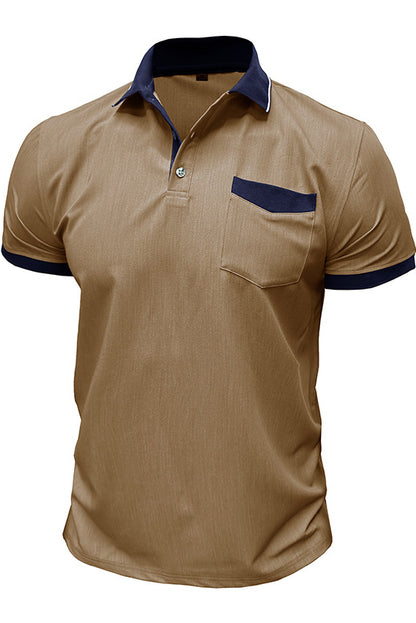 Men's Short Sleeved Lapel Slim Fit Polo Shirts