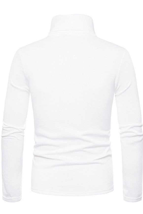 Men's Turtleneck Slim Fit Solid Base Sweater Shirts