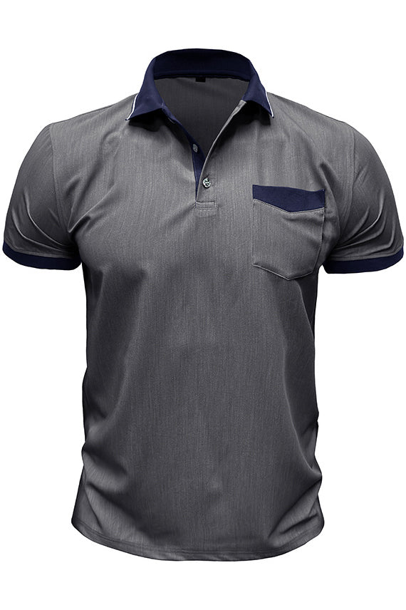 Men's Short Sleeved Lapel Slim Fit Polo Shirts