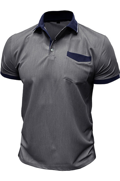 Men's Short Sleeved Lapel Slim Fit Polo Shirts