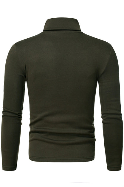 Men's Turtleneck Slim Fit Solid Base Sweater Shirts