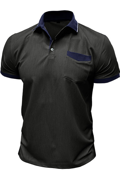 Men's Short Sleeved Lapel Slim Fit Polo Shirts