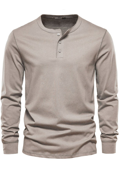 Men's Casual Round Neck Long Sleeve Sports Shirts